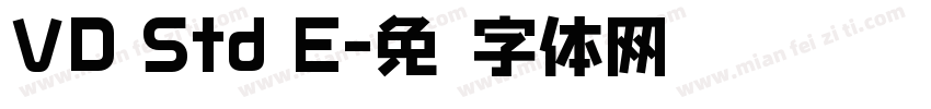 VD Std E字体转换